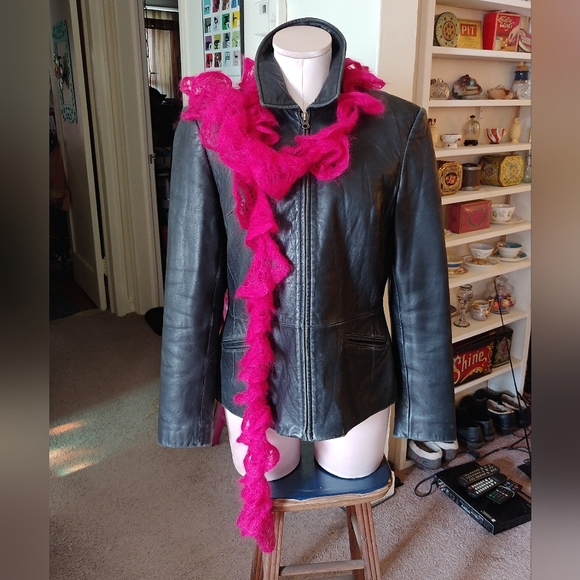 Pink Ruffle Scarf - Picture 2 of 6
